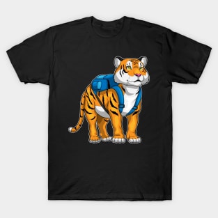 Tiger Pupil Backpack School T-Shirt